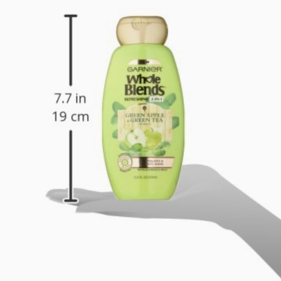 GARNIER WHOLE BLENDS Green Apple Green Tea 2 in 1 *NEW* - Picture 3 of 3